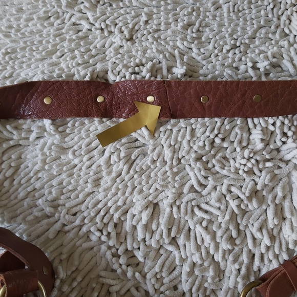 Lucky Brand brown leather cross body satchel bag - Picture 5 of 8